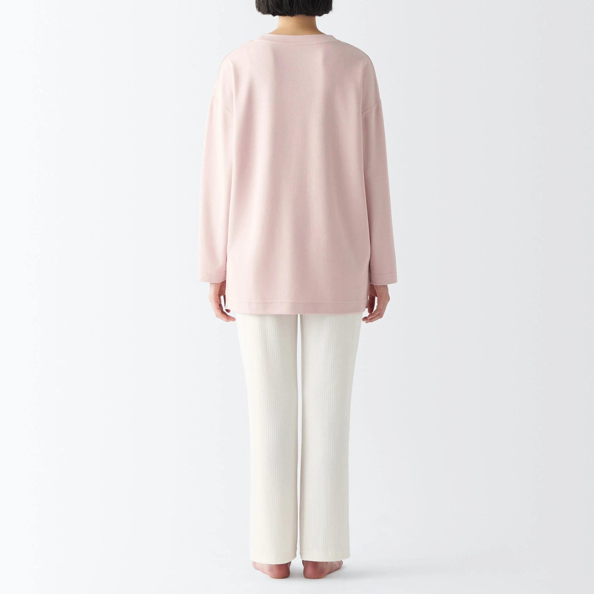 Women's Rayon Blend Ribbed Tunic Loungewear Set - Image 6