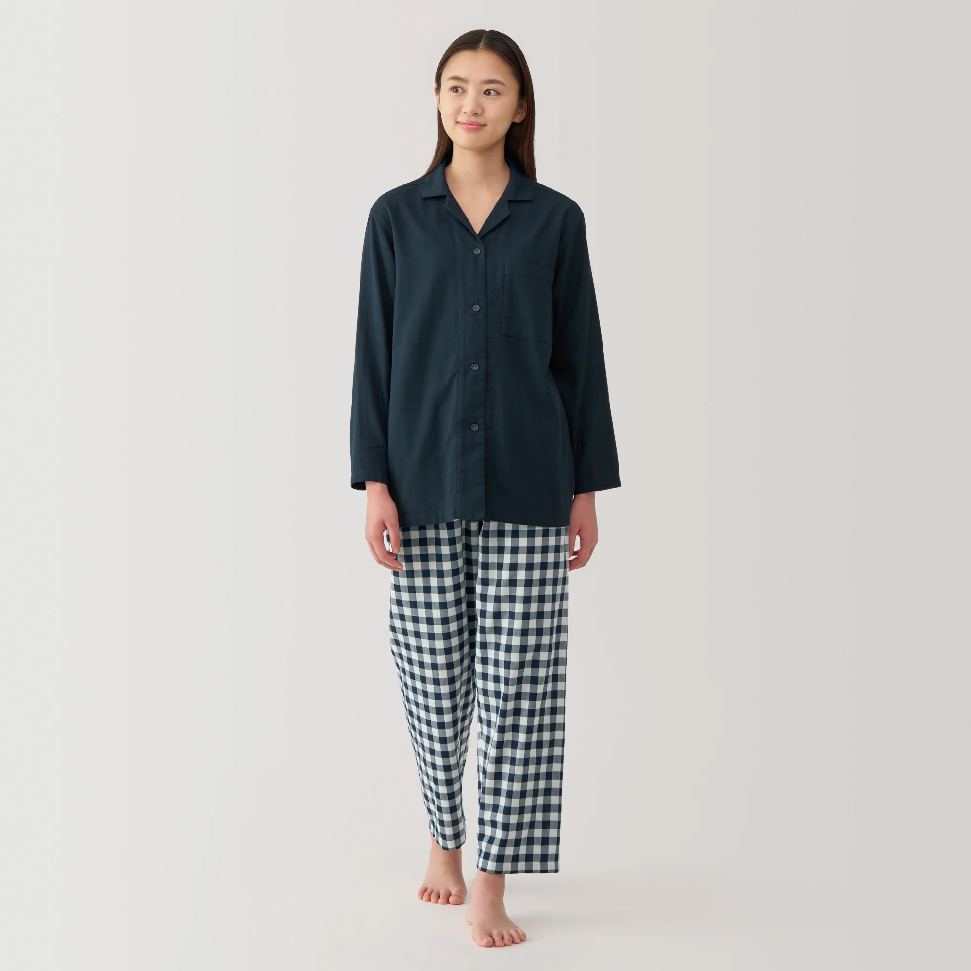 Women's Side Seamless Double Gauze Pajamas