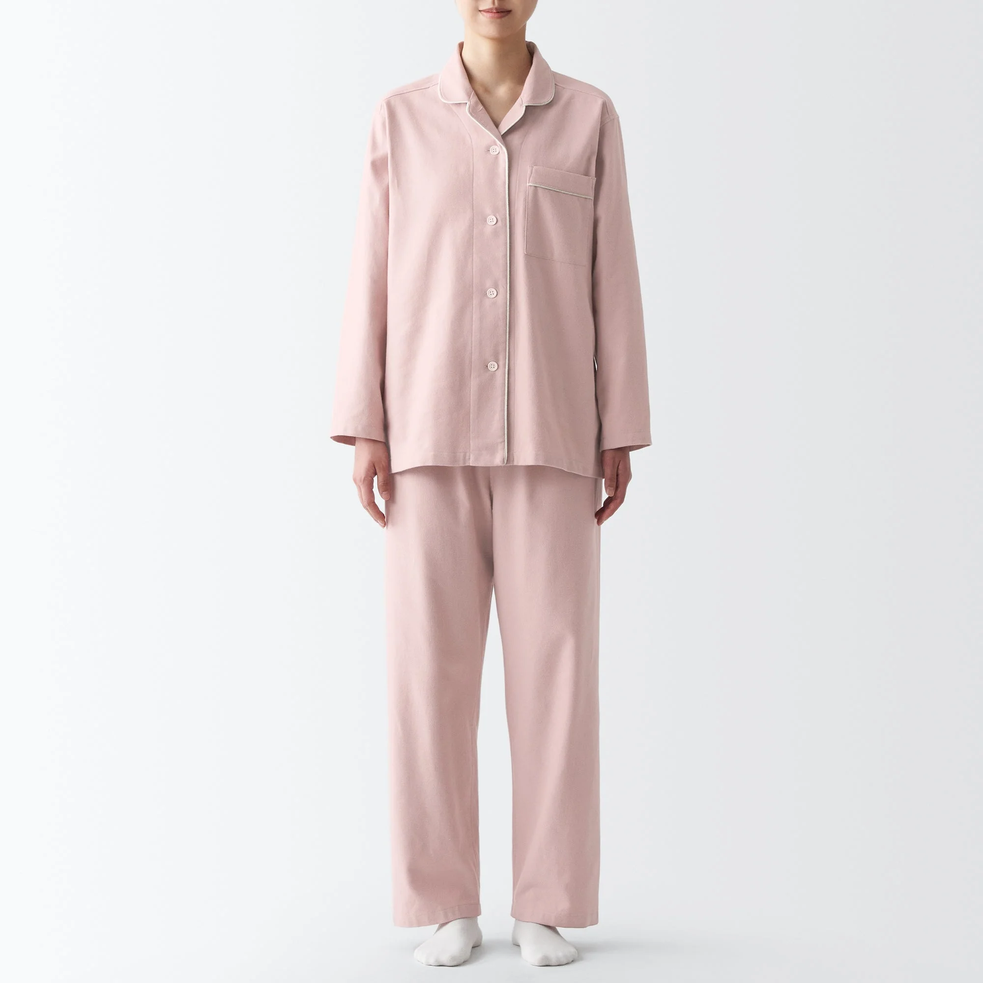 Women's Side Seamless Flannel Pajamas - Image 3