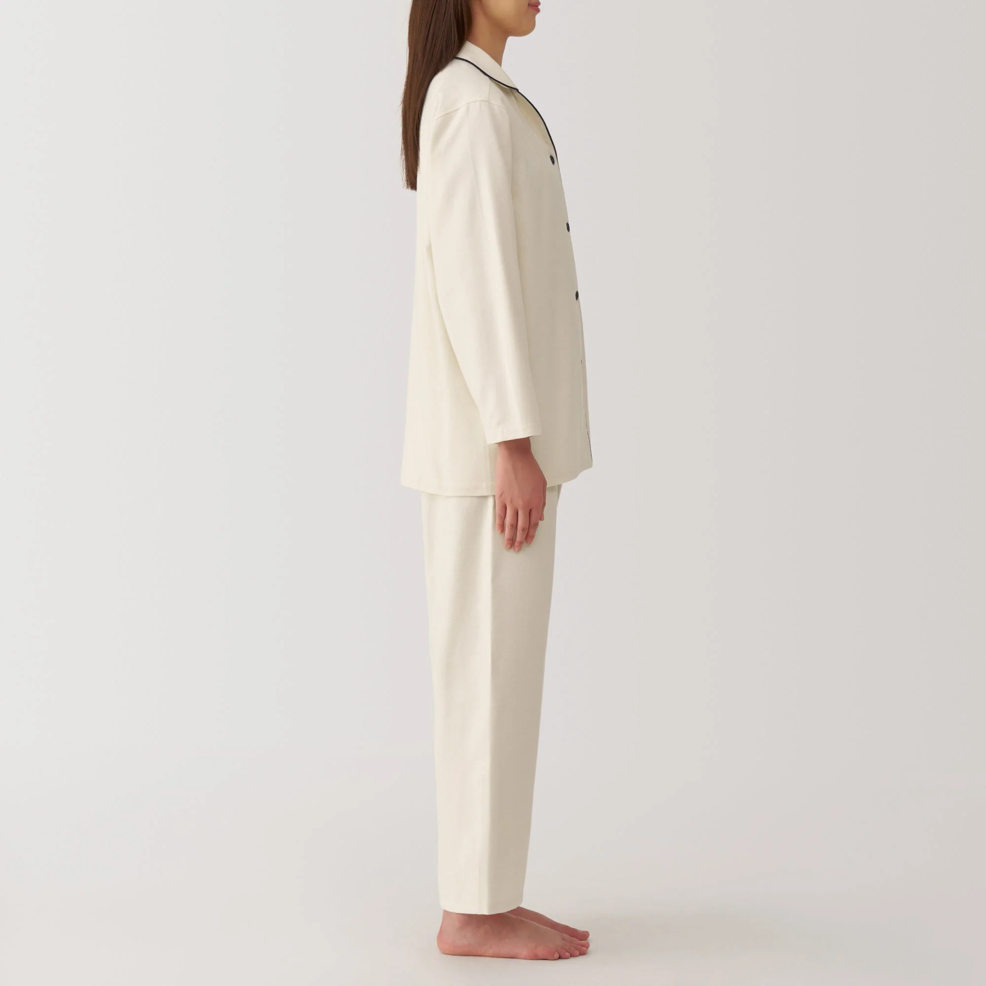 Women's Side Seamless Flannel Pajamas - Image 16