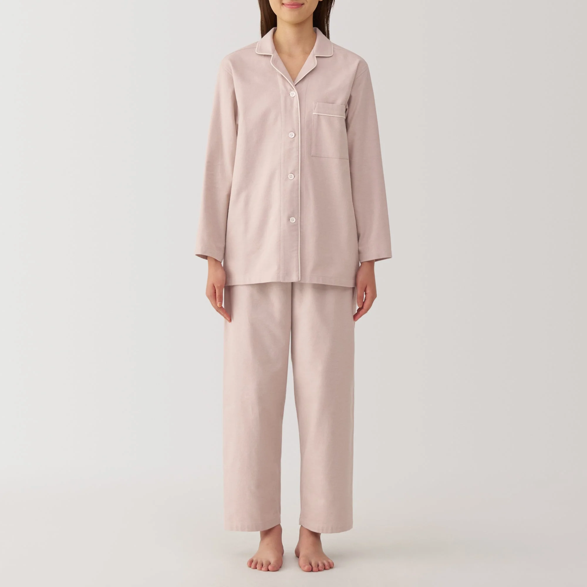 Women's Side Seamless Flannel Pajamas - Image 26