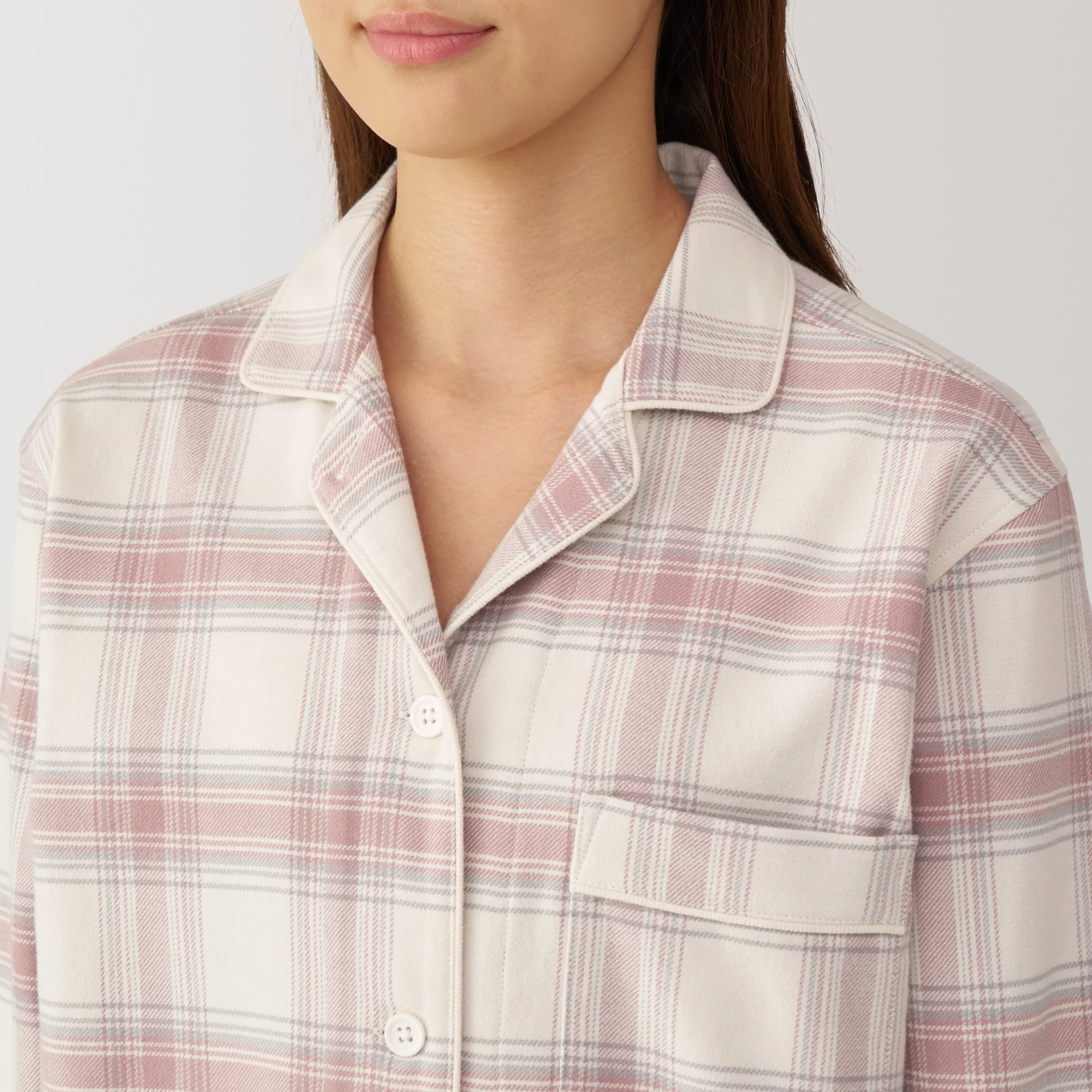 Women's Side Seamless Flannel Pajamas - Image 40