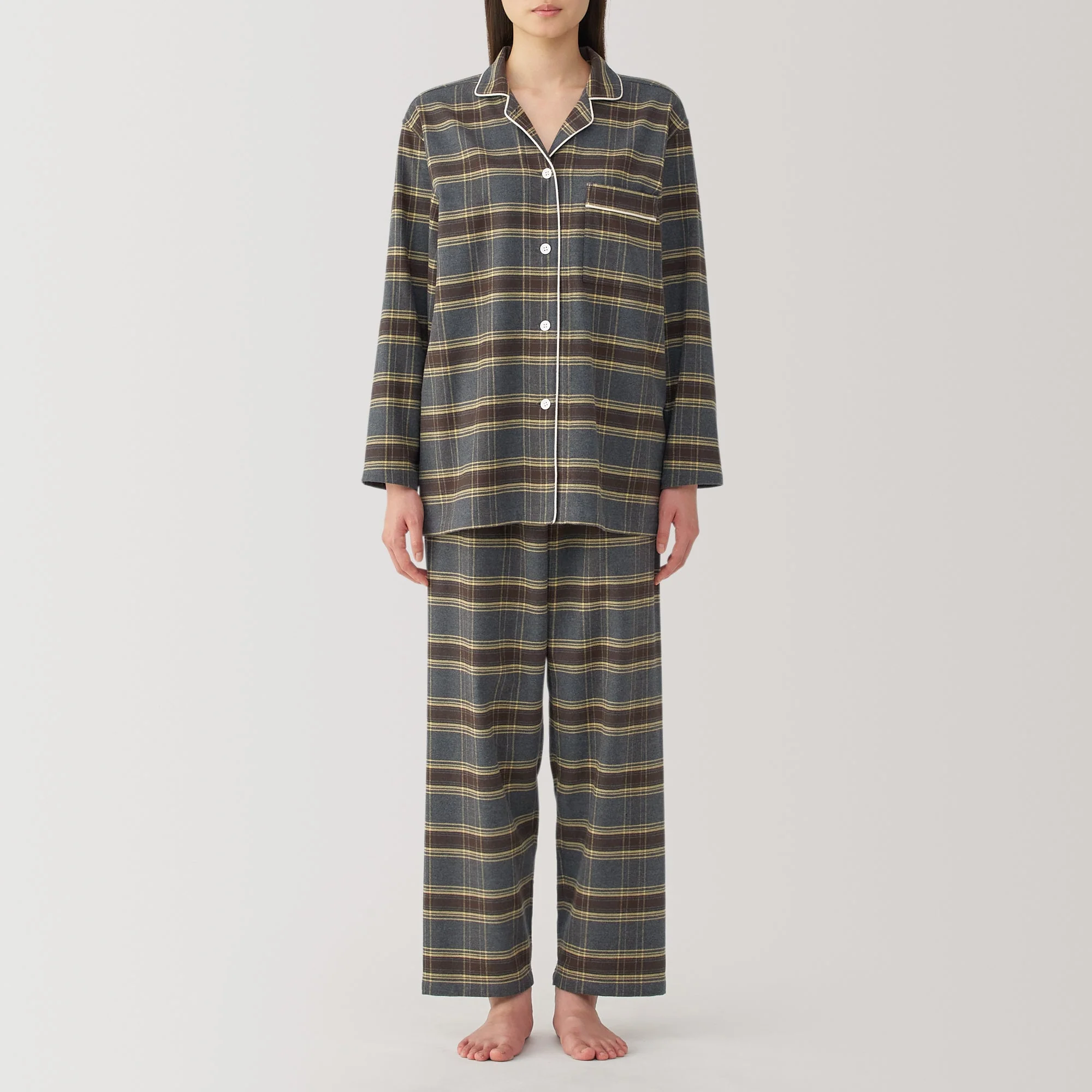 Women's Side Seamless Flannel Pajamas - Image 70