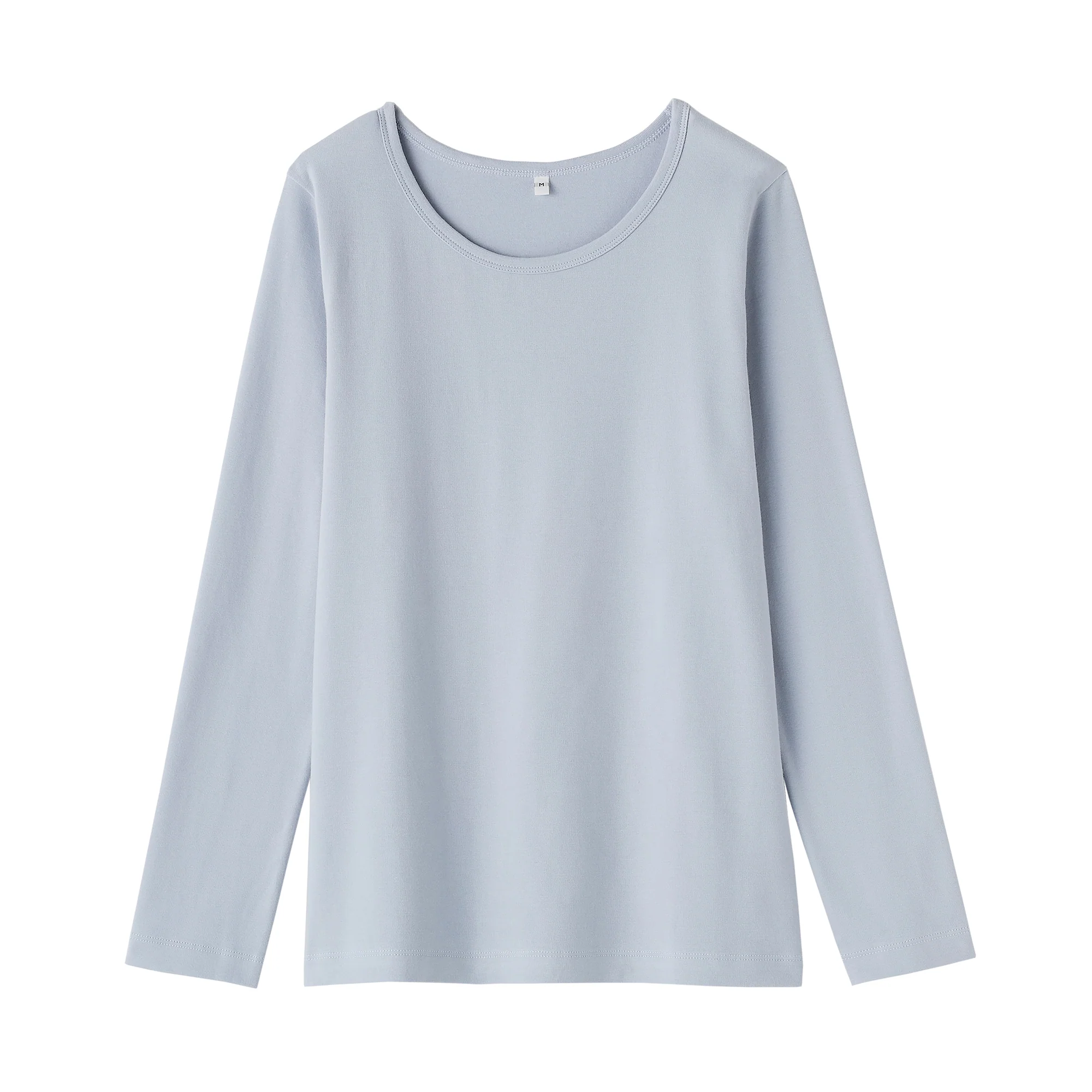 Women's Stretch Ribbed Crew Neck Long Sleeve T-Shirt - Image 20