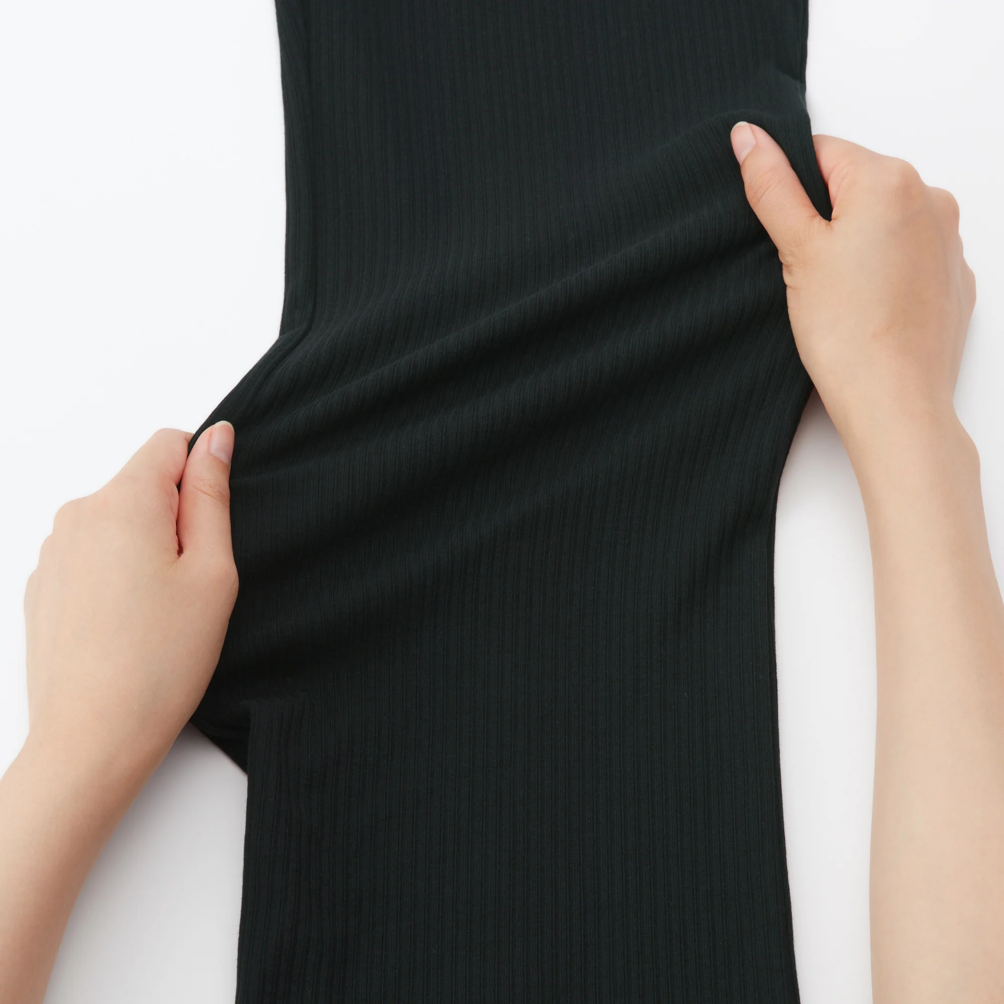 Women's Stretch Ribbed Straight Leggings - Image 9
