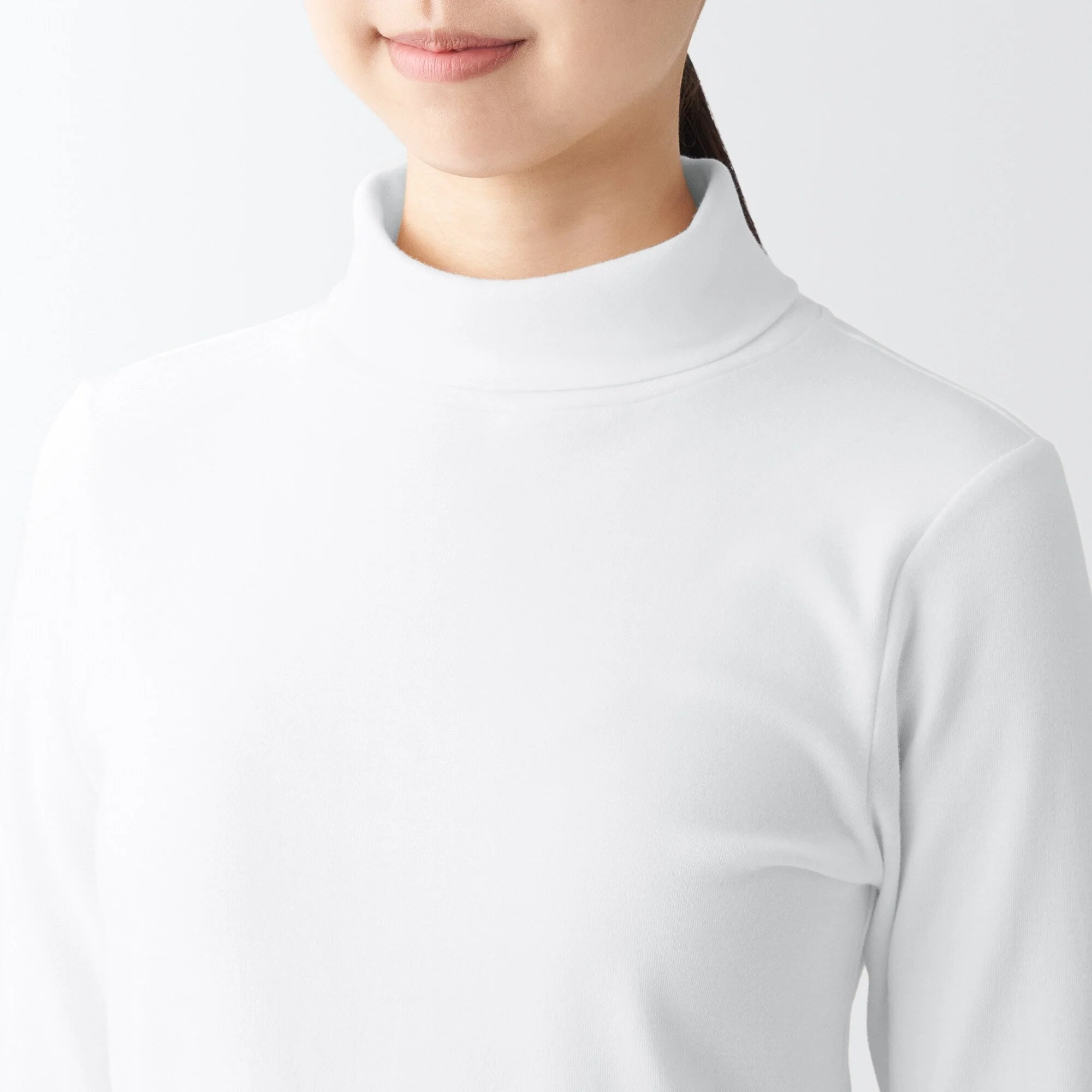 Women's Stretch Ribbed Turtle Neck Long Sleeve T-Shirt - Image 18