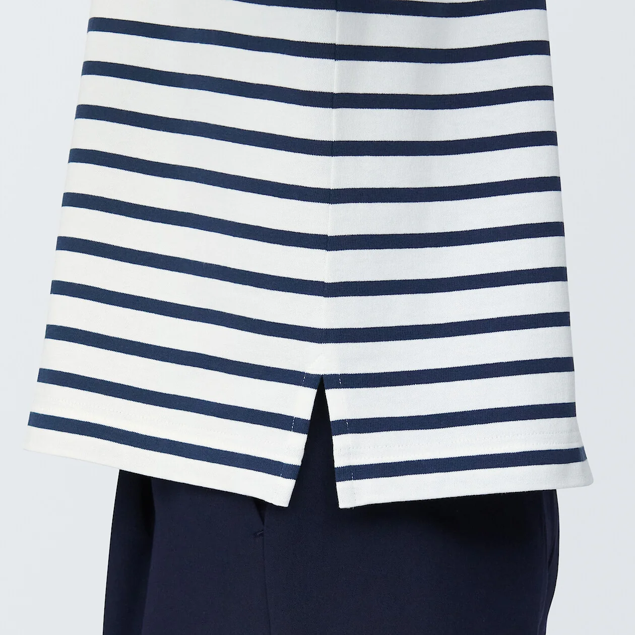 Women's Striped Boatneck 3/4 Sleeve T-Shirt - Image 56