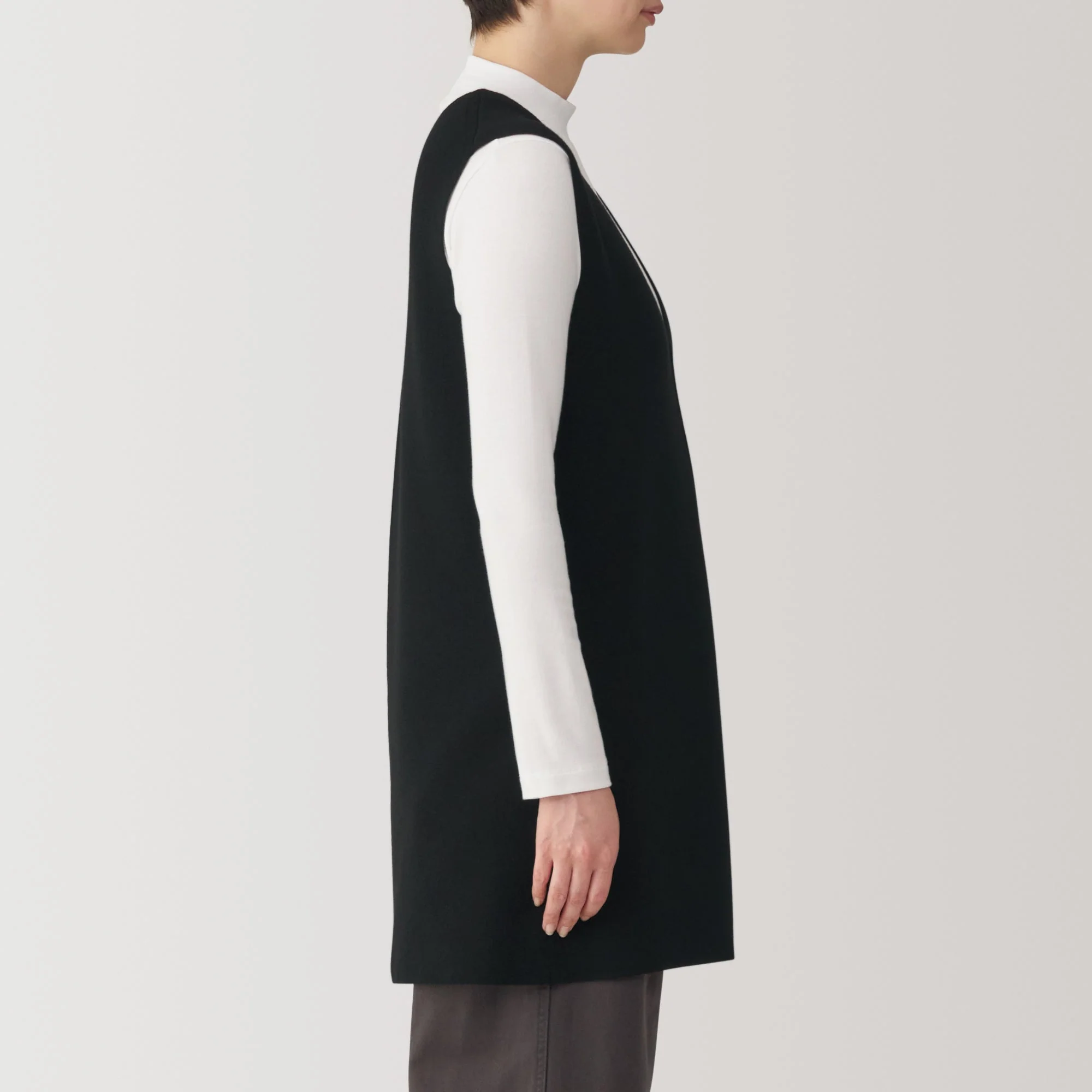 Women's Washable Milano Ribbed Long Vest - Image 5