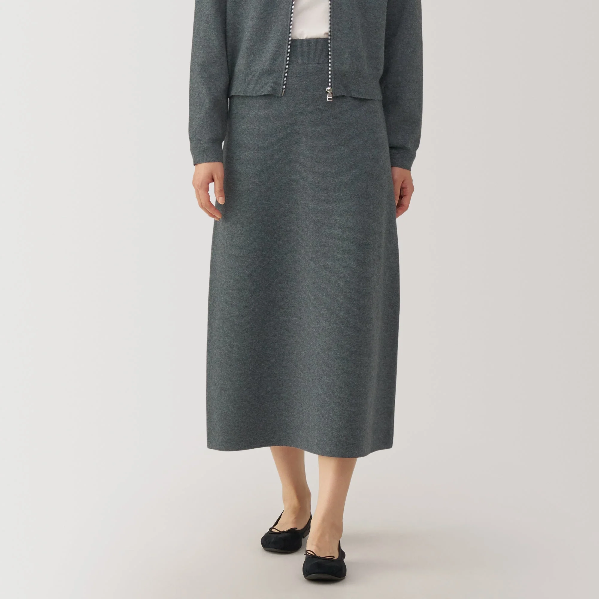 Women's Washable Milano Ribbed Skirt - Image 3