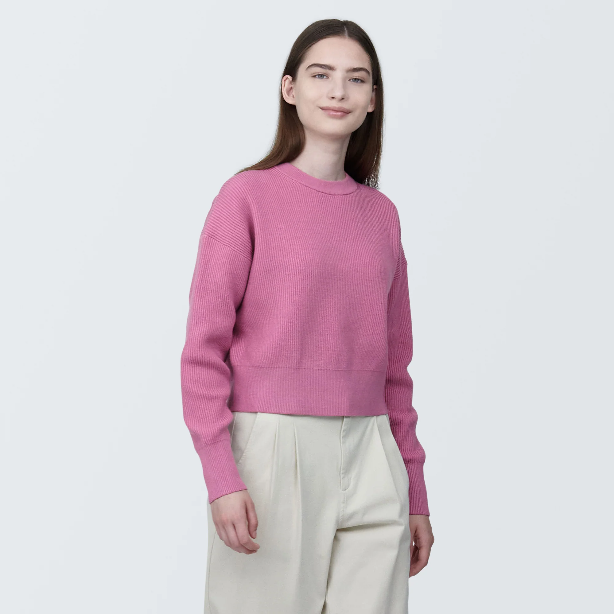 Women's Washable Rib Knit Short Sweater