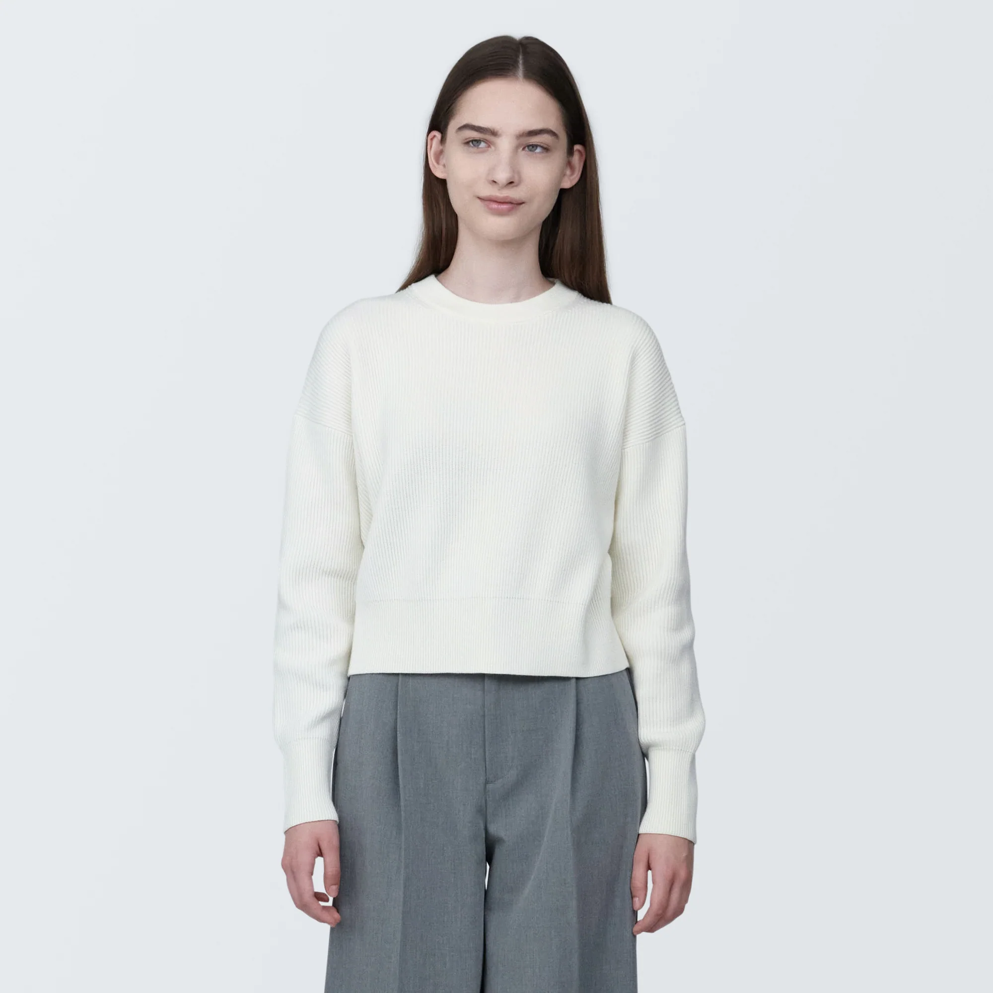 Women's Washable Rib Knit Short Sweater - Image 10