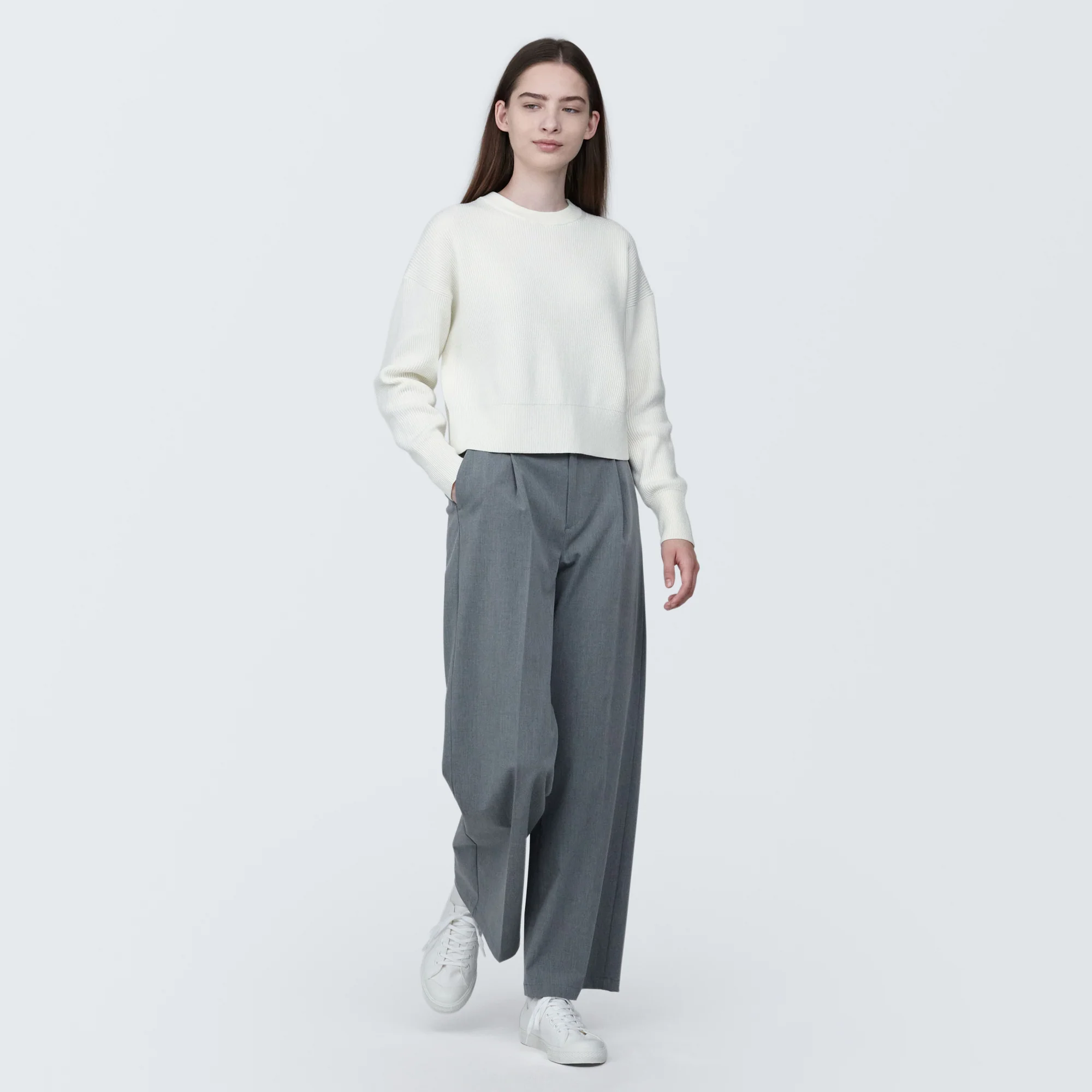 Women's Washable Rib Knit Short Sweater - Image 11