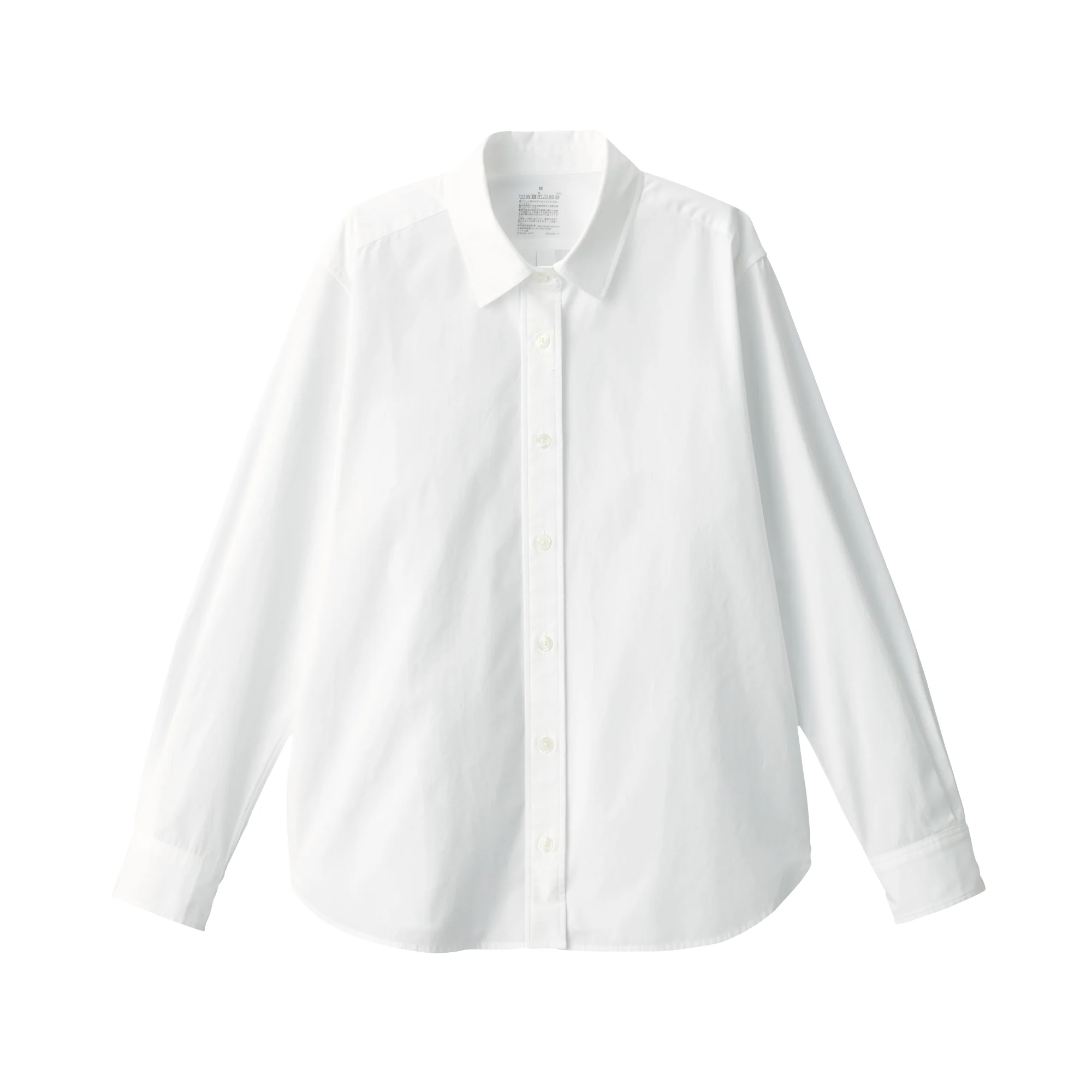 Women's Washed Broad Regular Collar Long Sleeve Shirt - Image 2