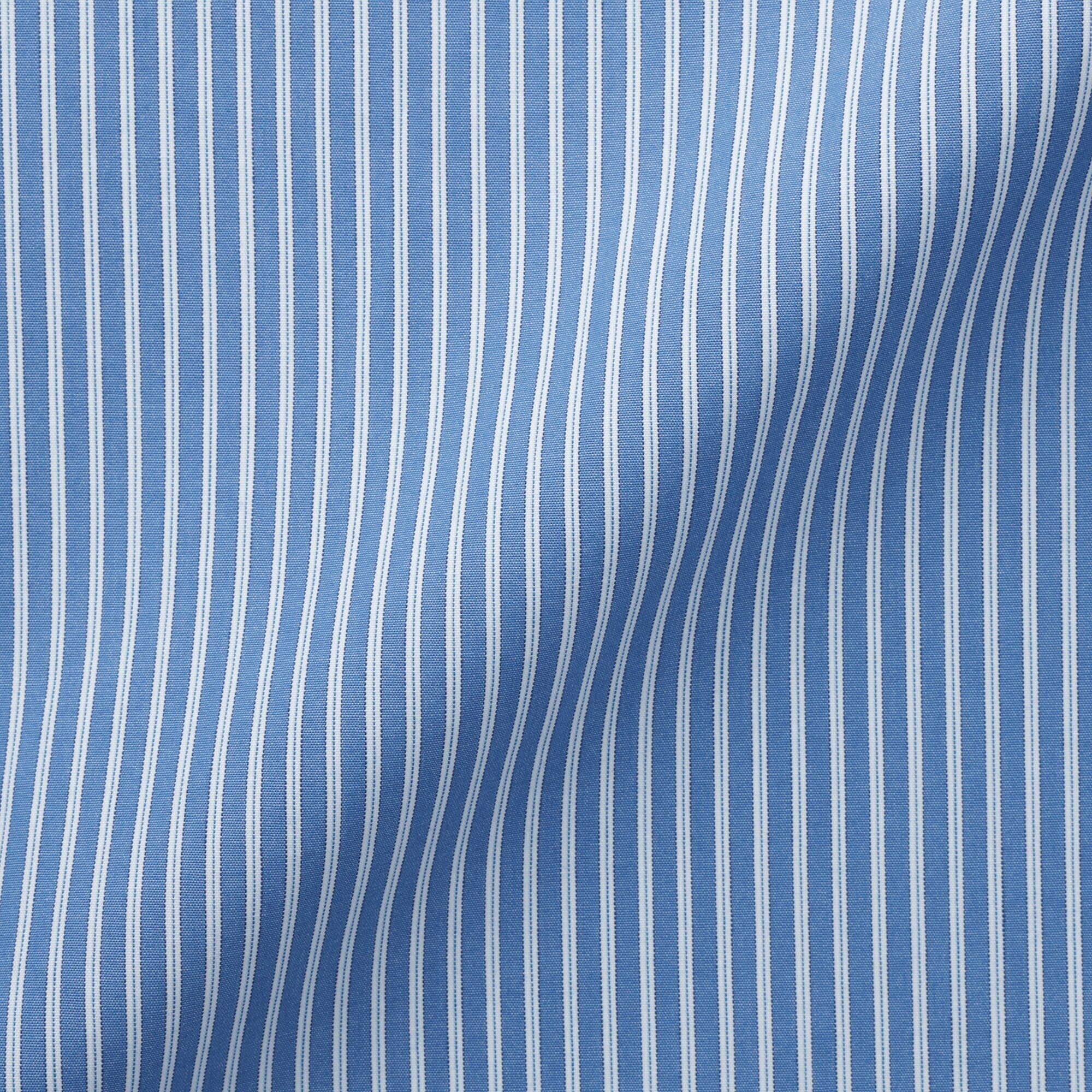 Women's Washed Broadcloth Regular Collar Long Sleeve Striped Shirt - Image 46