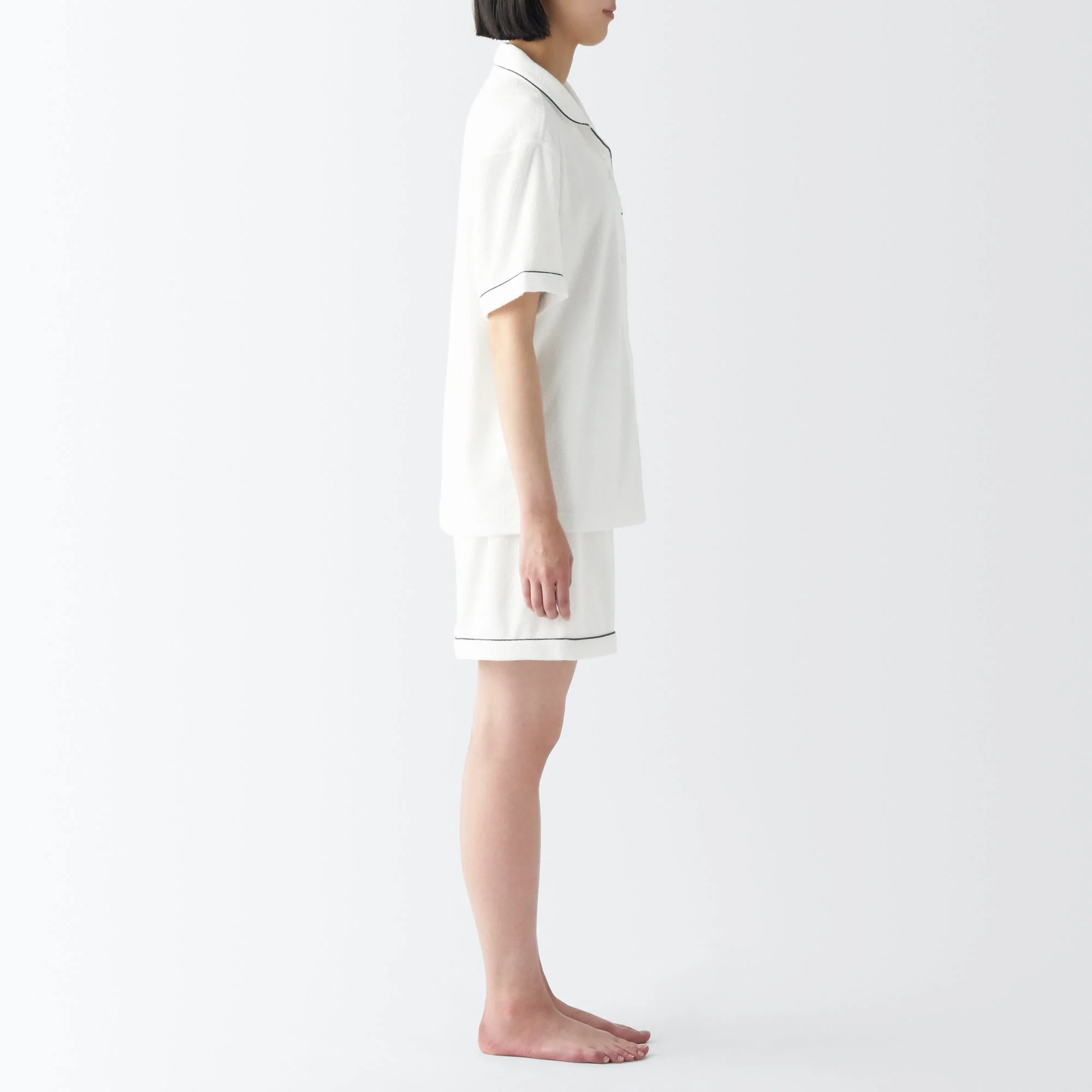 Women's Wearable Pile Towel Short Sleeve Pajamas - Image 14