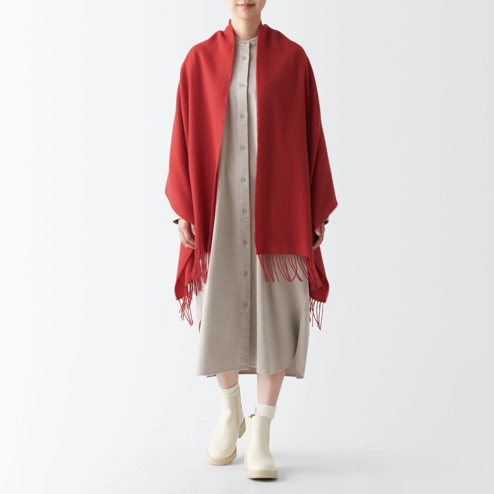 Wool 2-way Large Stole - Image 22