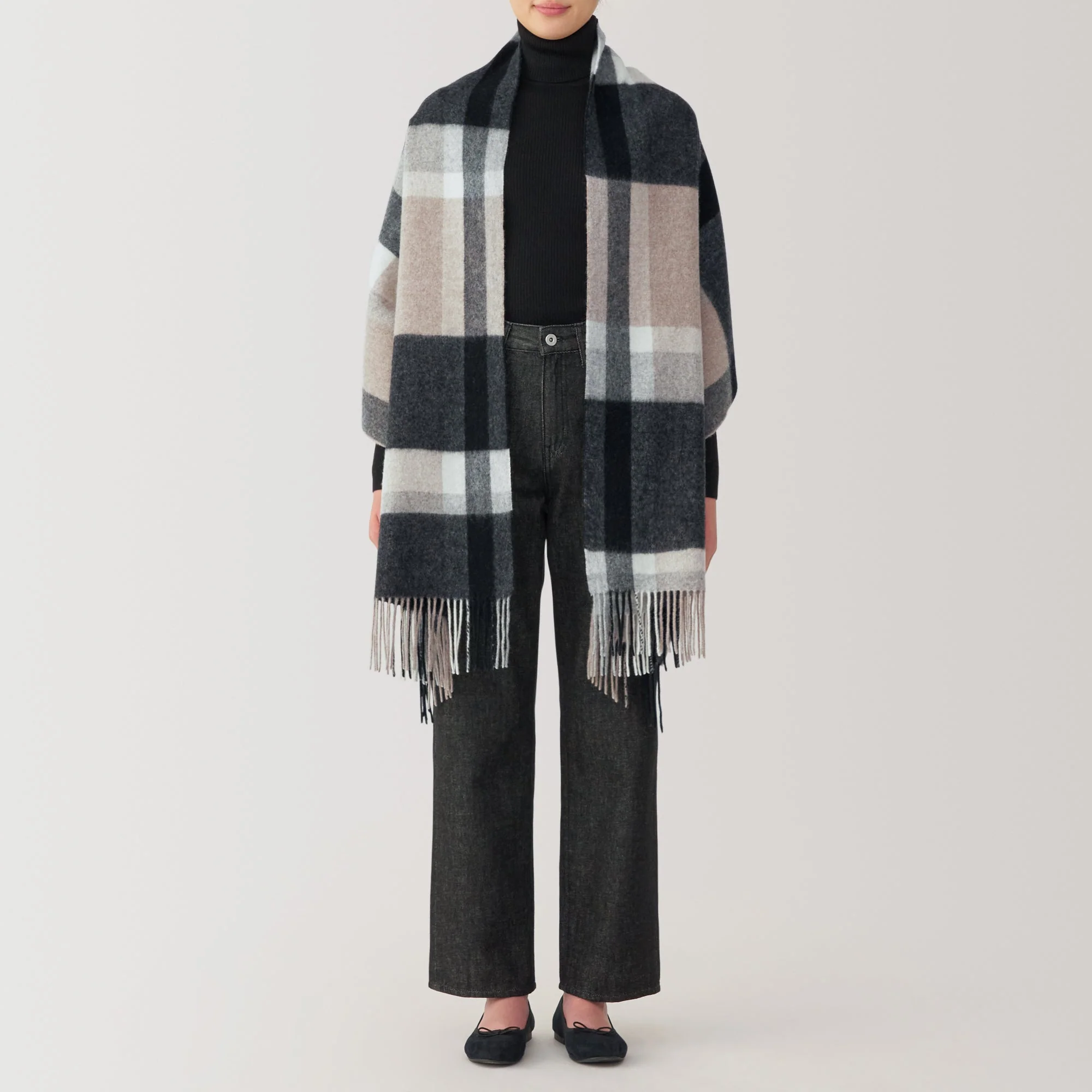 Wool Blanket Patterned Stole - Image 32