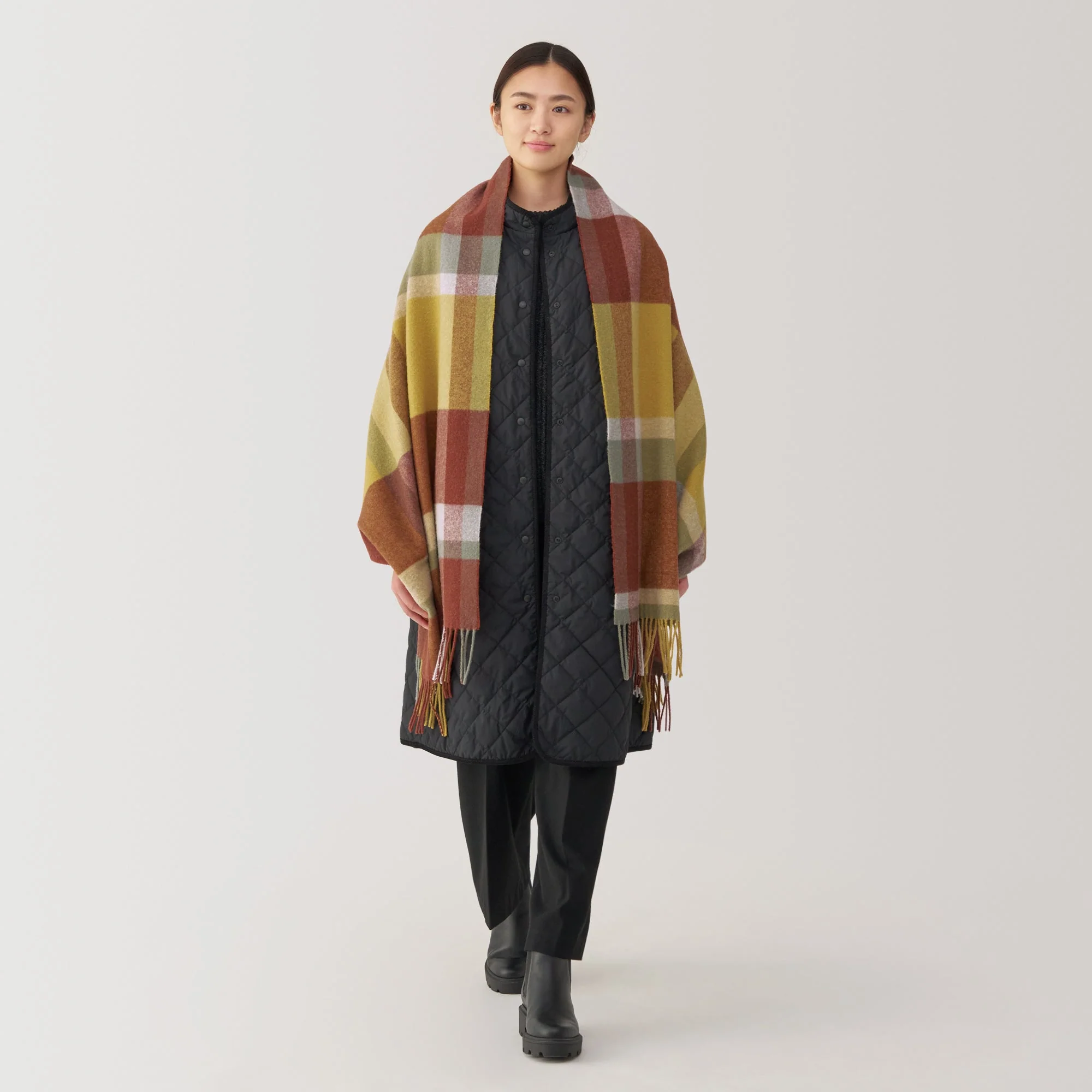 Wool Blanket Patterned Stole - Image 4