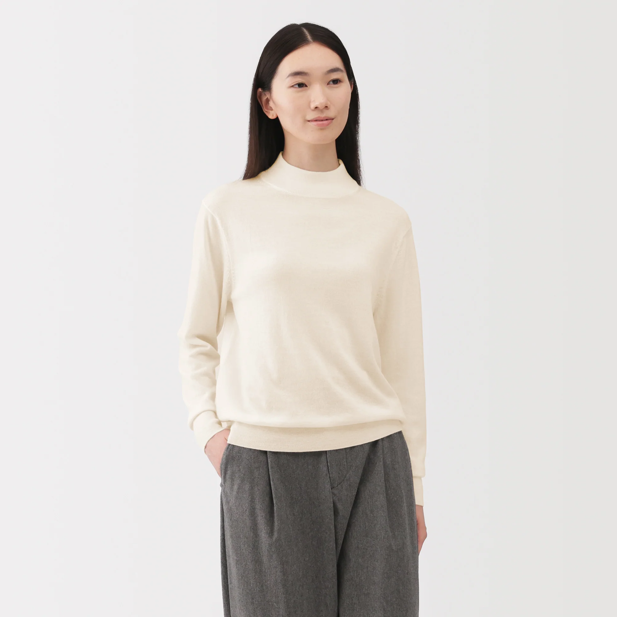 Wool High Neck Sweater - Image 11