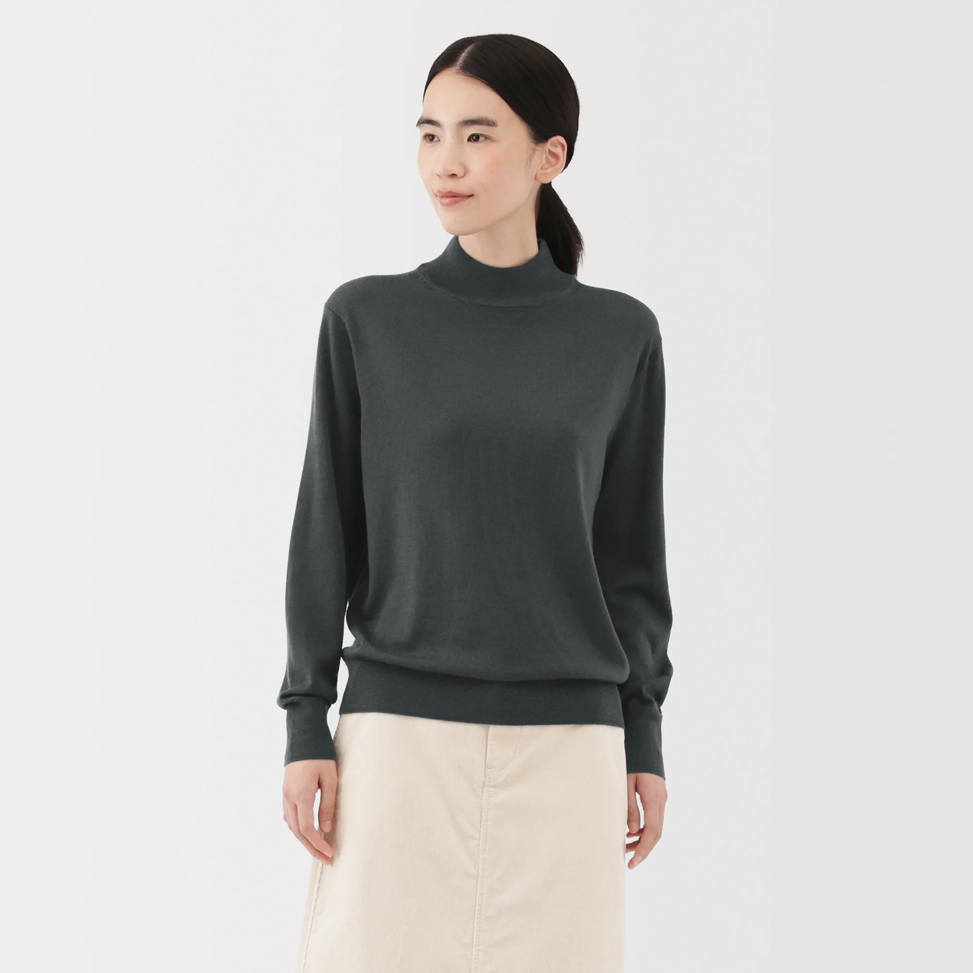 Wool High Neck Sweater - Image 19