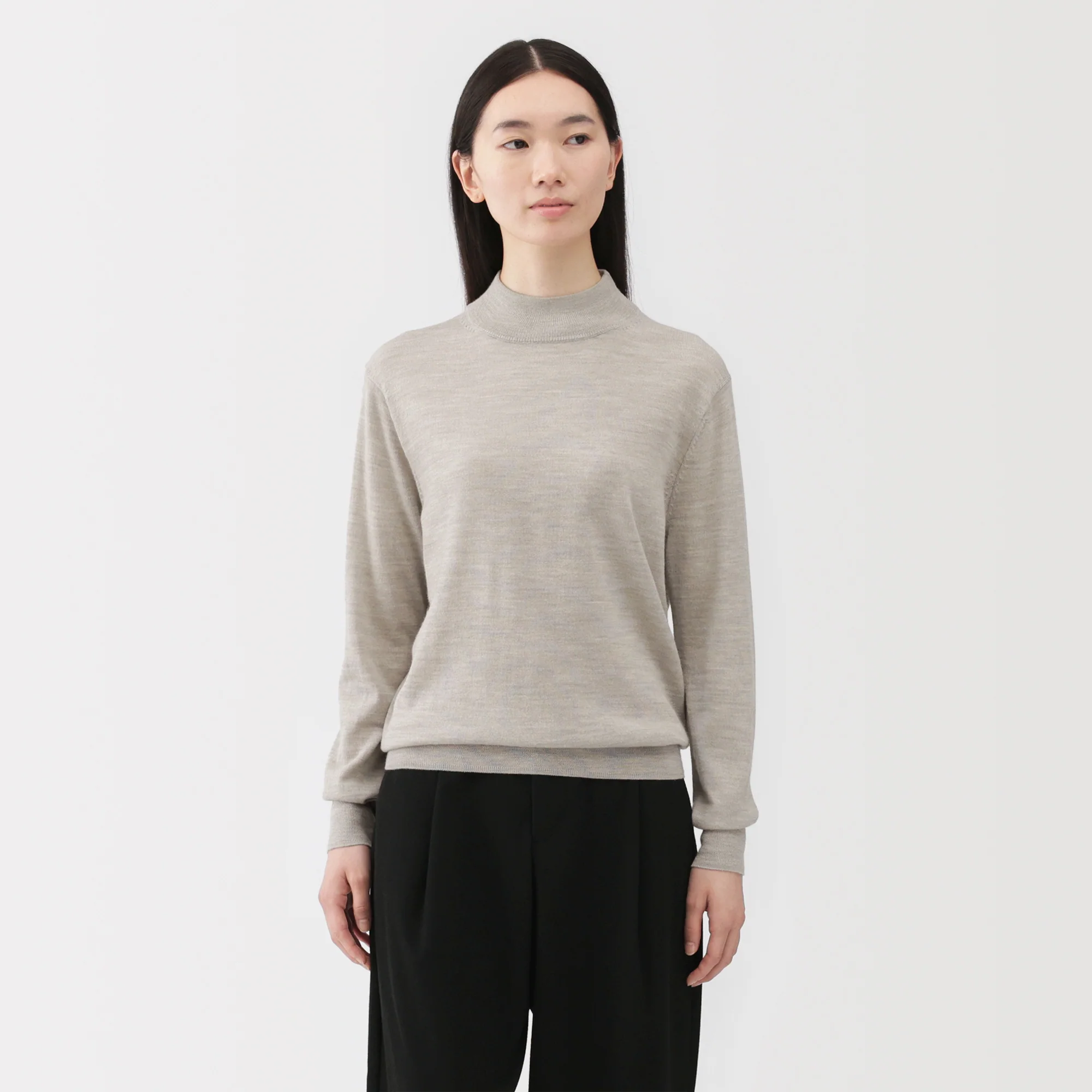 Wool High Neck Sweater - Image 35