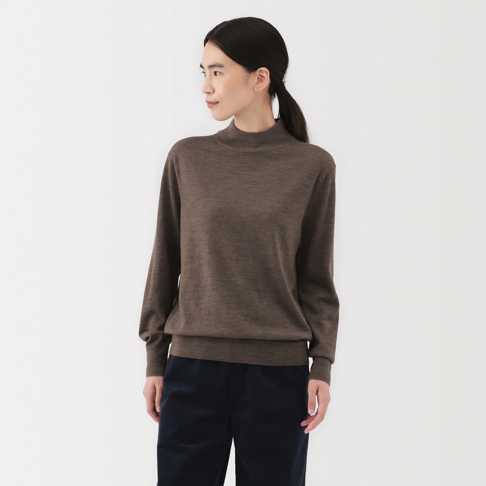 Wool High Neck Sweater - Image 59