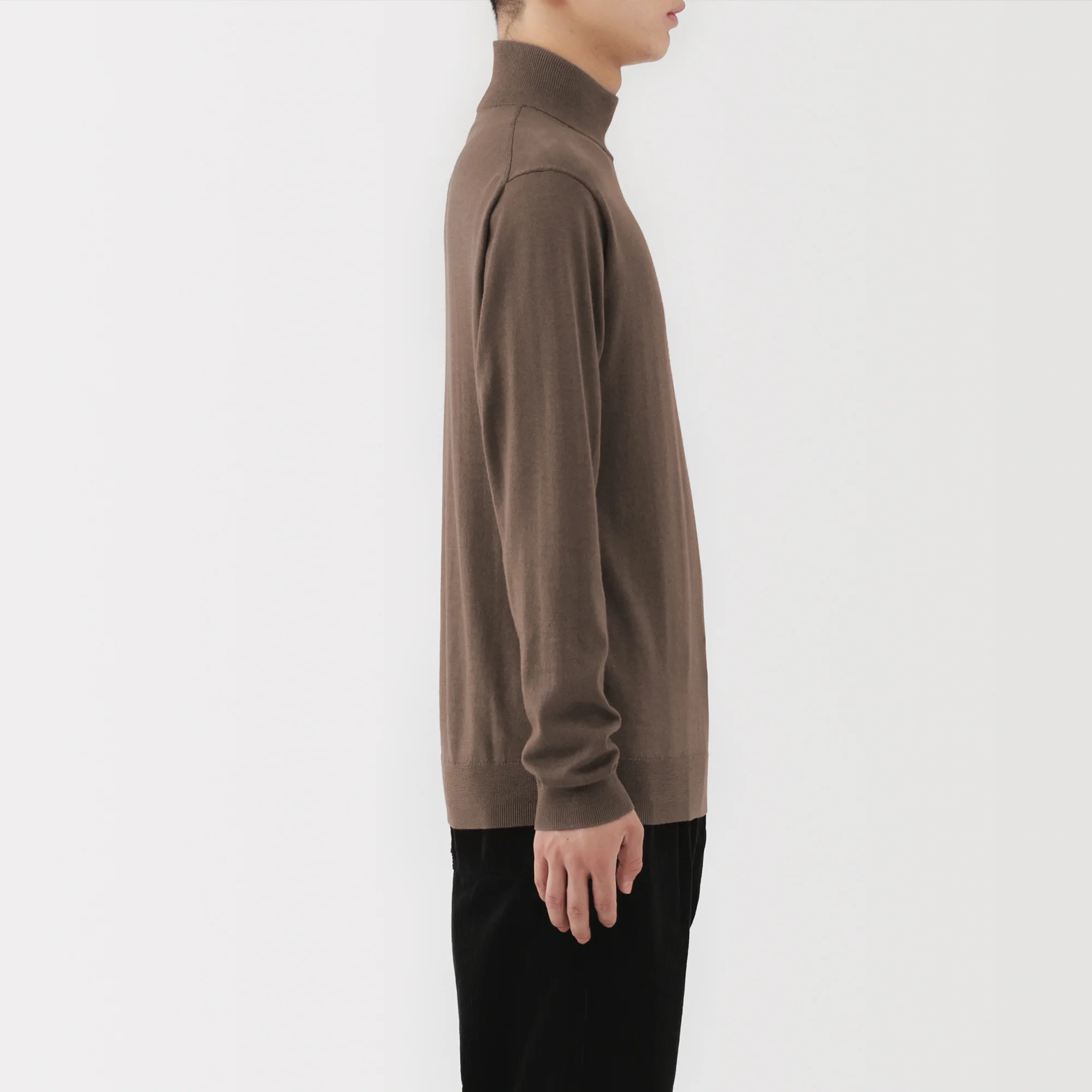 Wool Mock Neck Sweater - Image 12