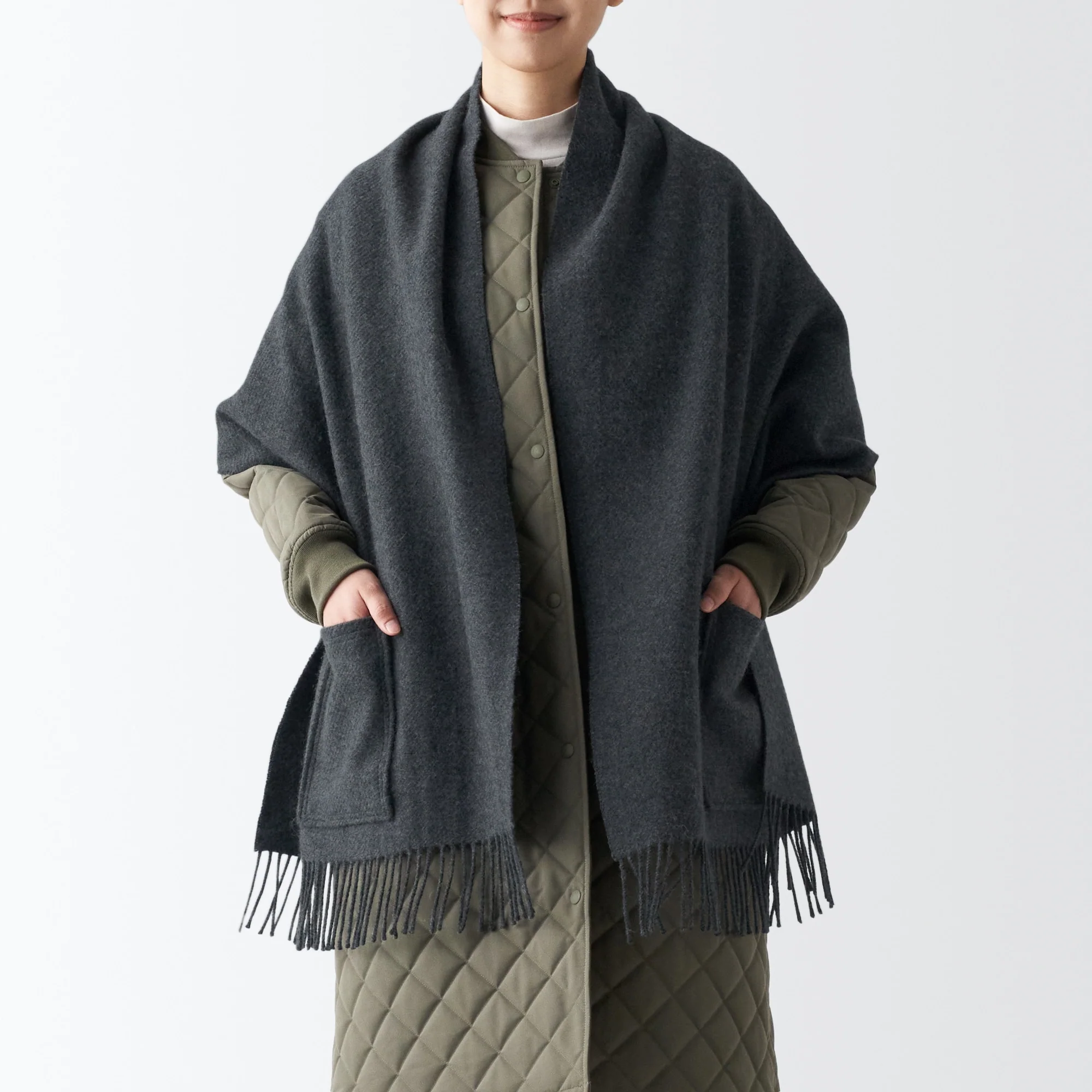 Wool Stole with Pocket